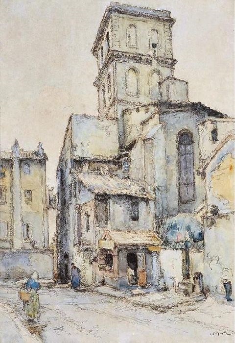 Chevet &eacute;glise St-Agricol, Avignon, par Louis Agricol Montagn&eacute;