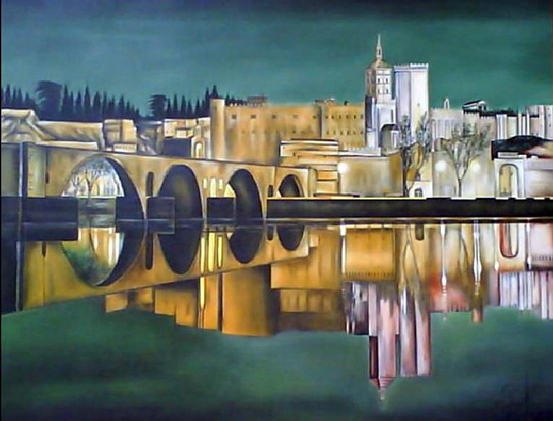 Le pont d'Avignon par Robert Gonzal&egrave;s