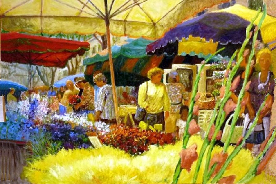 March&eacute; l'hiver &agrave; Avignon par Alfred Persia