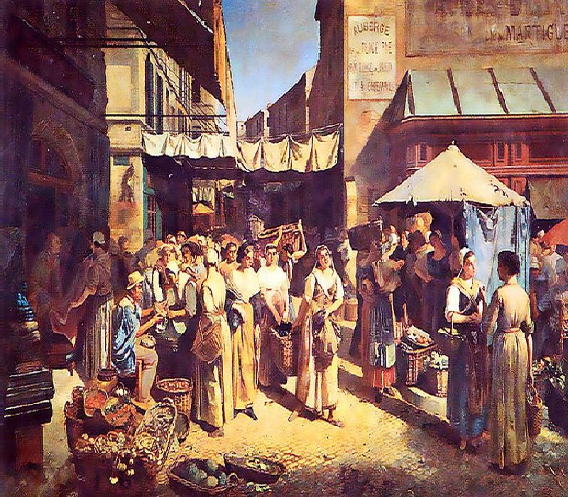 Place du march&eacute; &agrave; Avignon par Pierre Grivolas