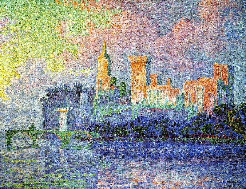 Palais des papes d'Avignon par Paul Signac