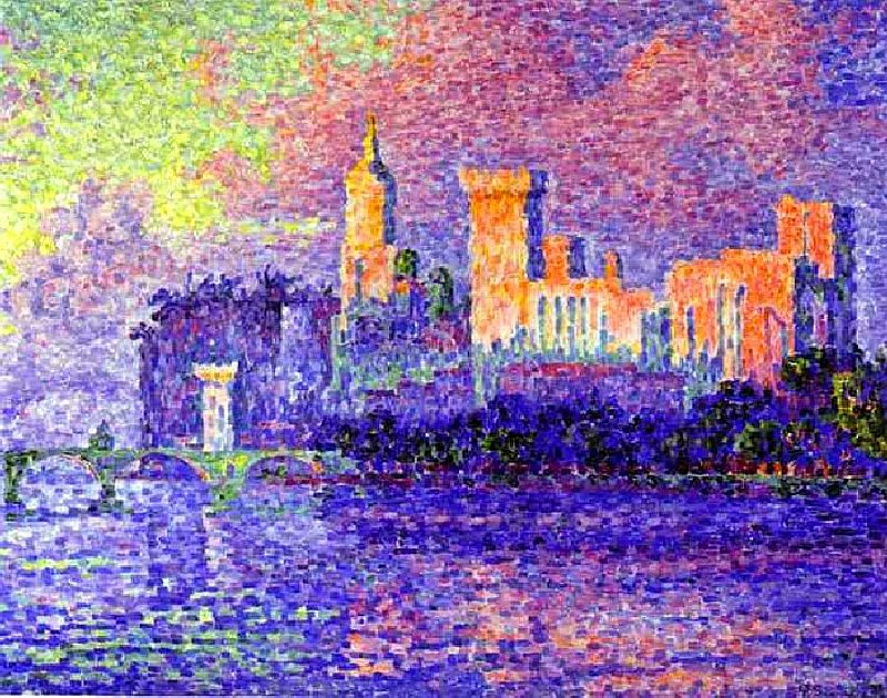 Palais des papes d'Avignon par Paul Signac