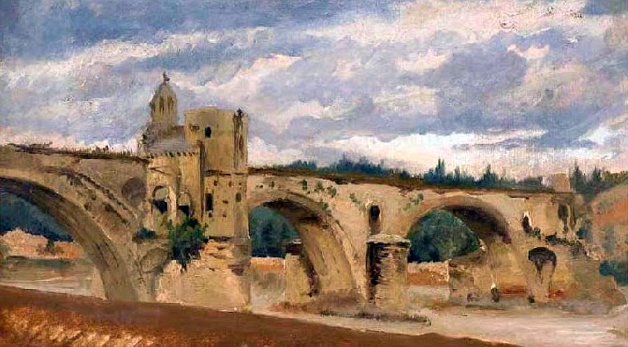 Pont St-B&eacute;nezet par Camille Corot