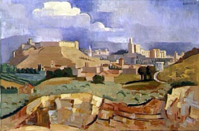 Vue d'Avignon par Andr&eacute; Lhote