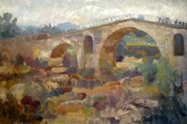 Le pont Julien sous la pluie par Andrew Petrov