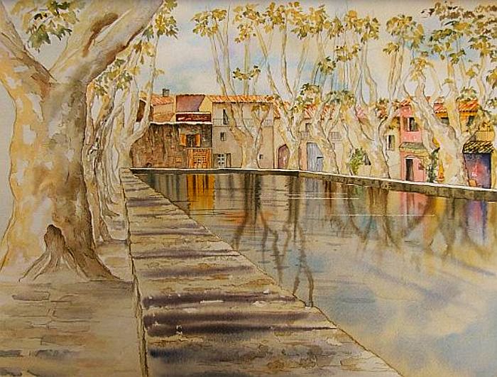Le "lac" de Cucuron par Marie-Paule Delagrange