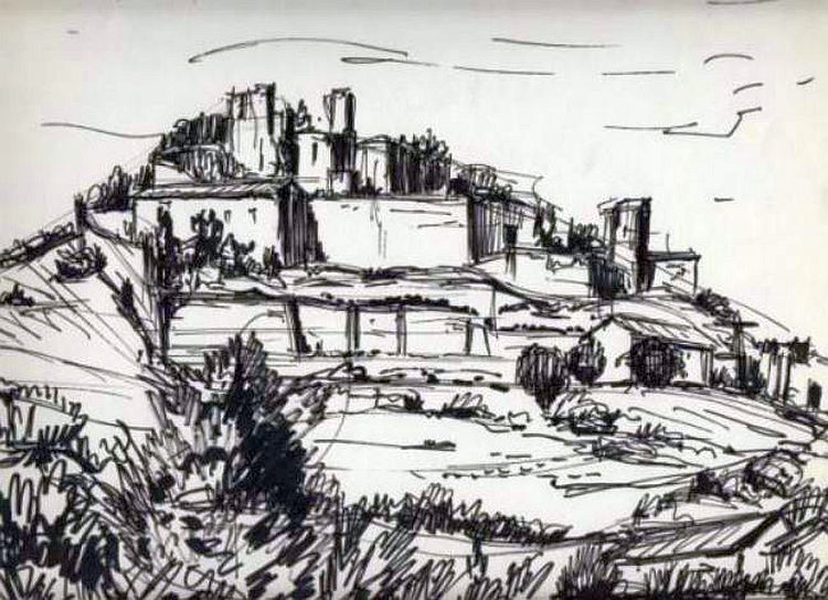 Ruines du chateau d'Entrechaux par Synco Schram de Jong