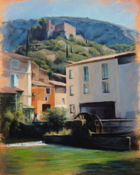 Fontaine de Vaucluse by  Richard J. Oliver