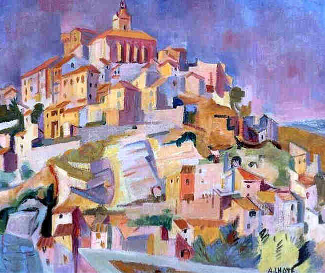 Vue de   Gordes par Andr&eacute; Lhote