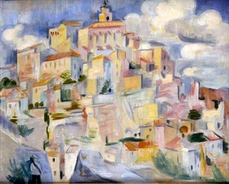 Vue de   Gordes  par Andr&eacute; Lhote