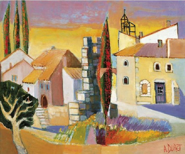 Village de la vall&eacute;e d'Apt par Andr&eacute; Duret
