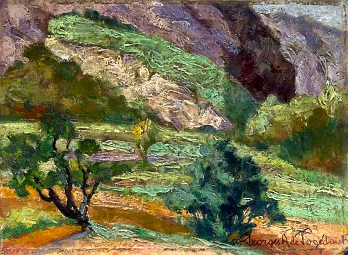 Route d'Opp&egrave;de  &agrave; M&eacute;nerbes par Georges de Pogedaieff