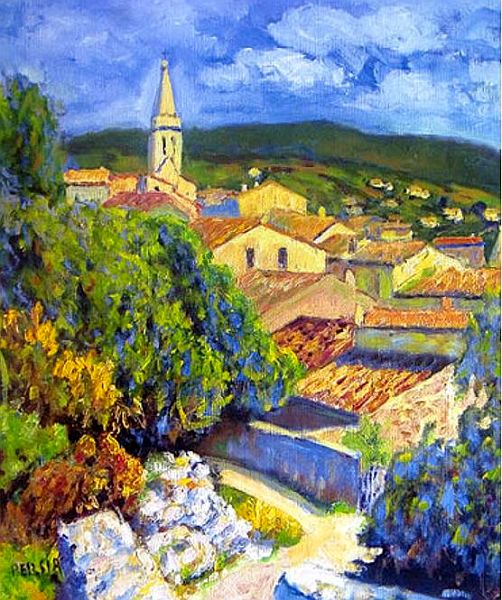 Toits de St-Saturnin-les-Apt par Alfred Persia