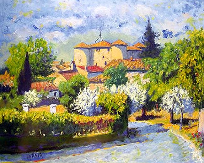 Rustrel et son ch&acirc;teau par Alfred Persia