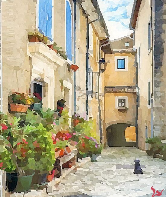 Ruelle de St-Saturnin-les -Alpes par Laura Voolu