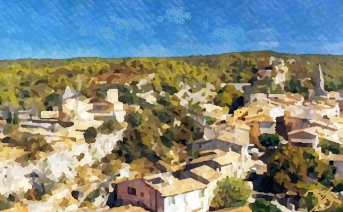 Vue de Saint-Saturnin-les-Apt par Dan Kopel