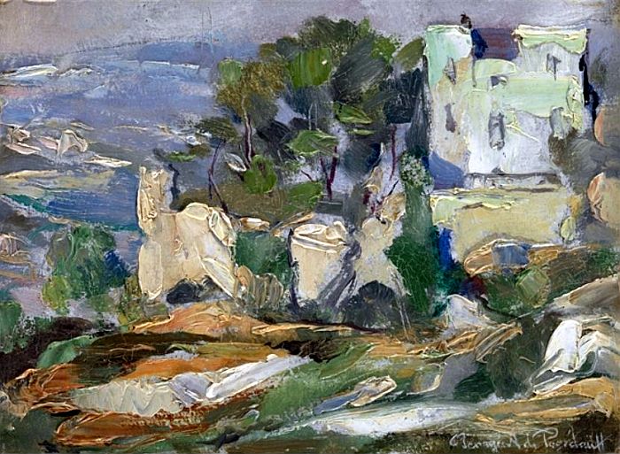 Maison de Nicolas de Sta&euml;l &agrave;  M&eacute;nerbes par Georges Pogedaieff