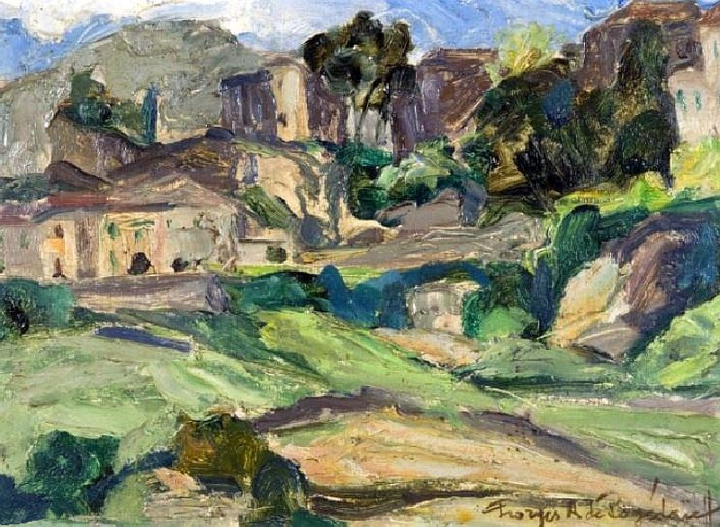 paysage de M&eacute;nerbes par Georges Pogedaieff