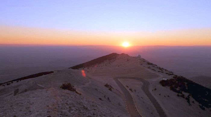 coucher de soleil, mont Ventoux