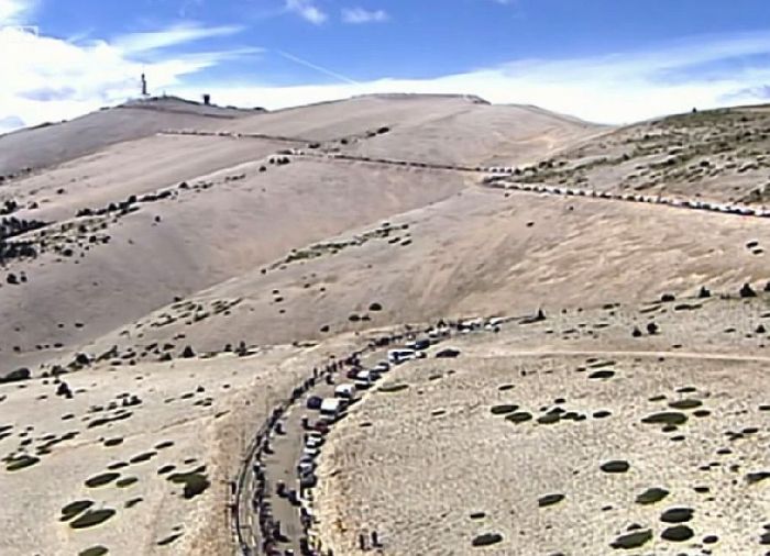 Le Tour de France sur le mont Ventoux