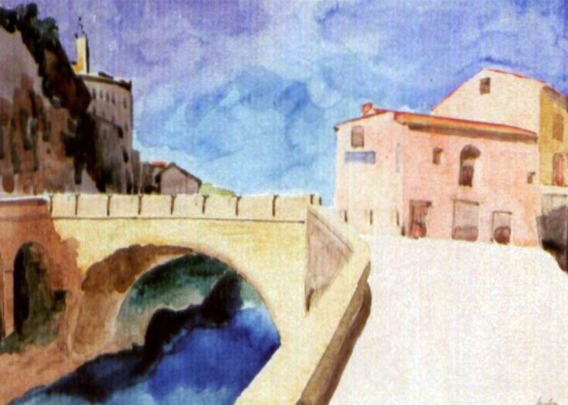 Pont romain de Vaison-la-Romaine  par  Auguste Herbin 