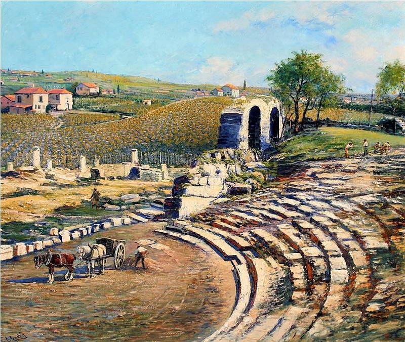 Th&eacute;atre romain de Vaison-la-Romaine  par  Camille Greth