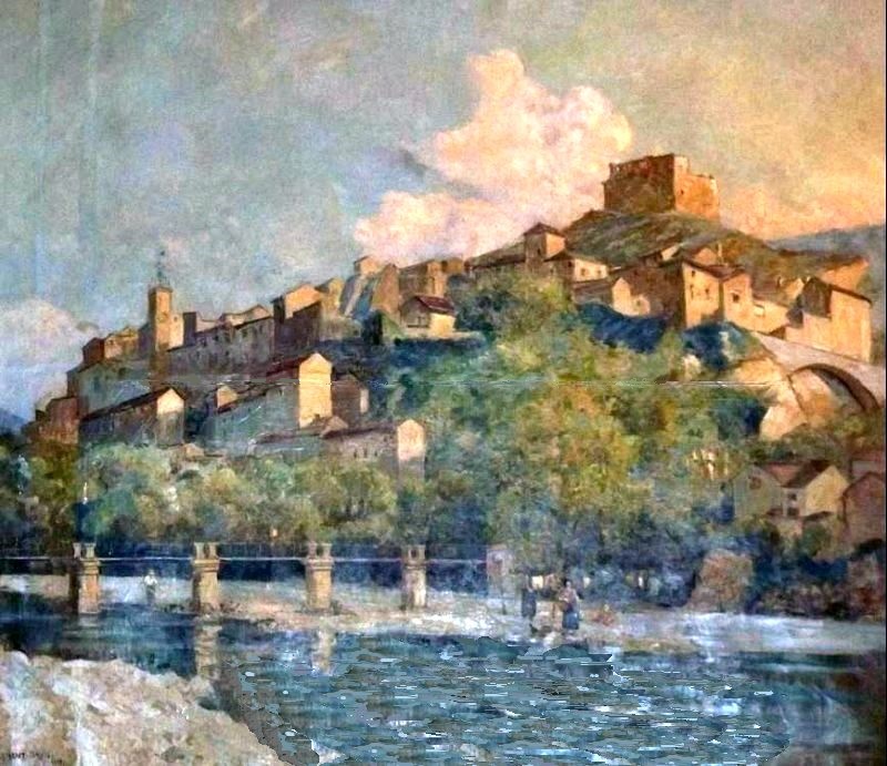 Vue g&eacute;n&eacute;rale de Vaison-la-Romaine  par G&eacute;rard Cl&eacute;ment Brun