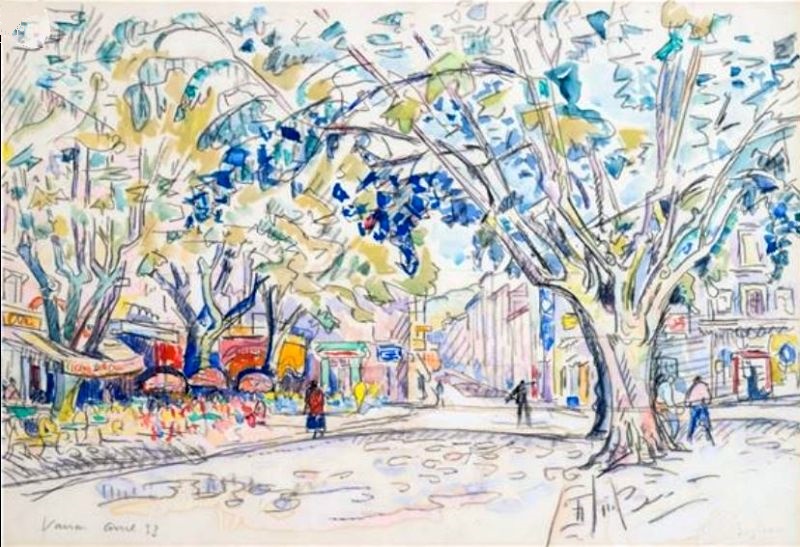 Vaison-la-Romaine  par  Paul Signac