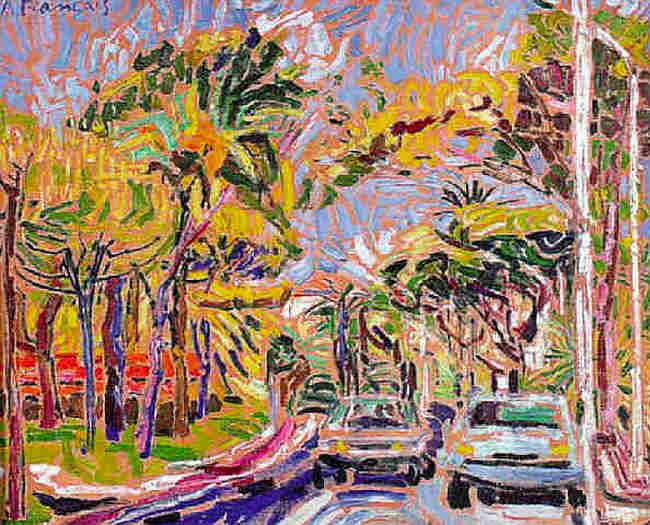 La route traversant le jardin, à Cannes par Anne Français