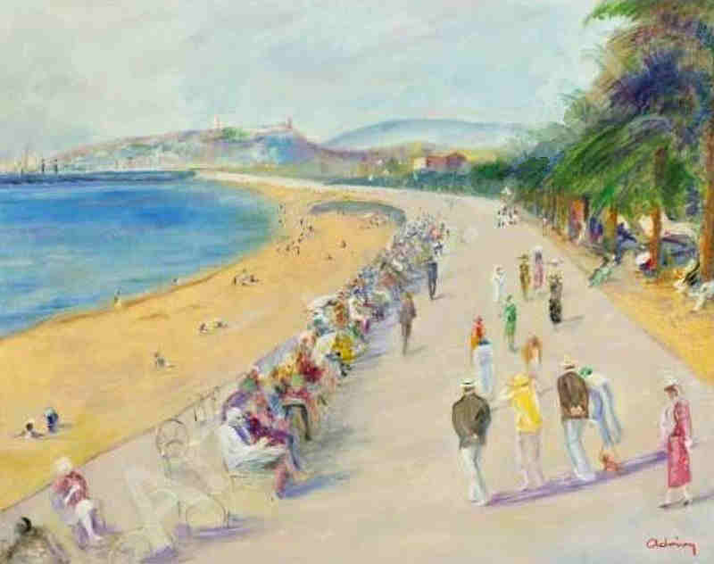 La croisette à Cannes par Lucien Adrion