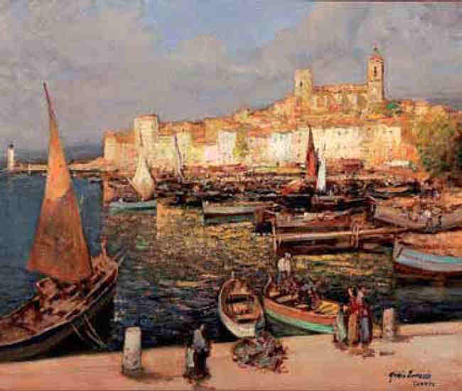 Port de Cannes et le Suquet par Mério Améglio