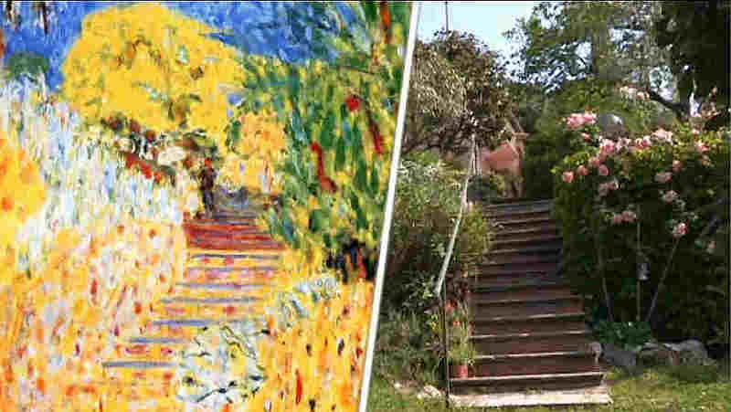 The staircase of Le Cannet Bonnard