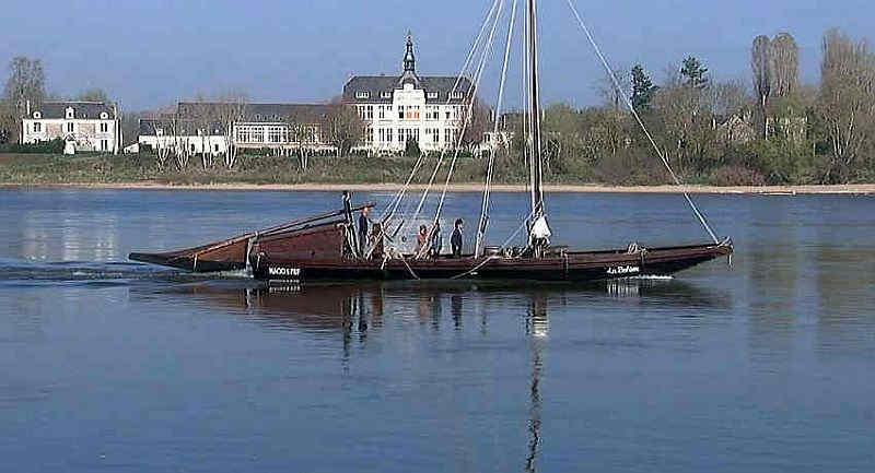 Gabarre sur la Loire