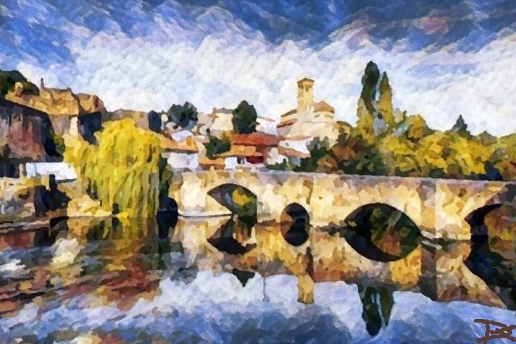 Pont sur la S&egrave;vre Nantaise &agrave; Clisson par Dan Kopel