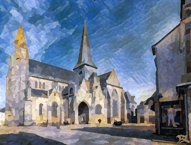 Coll&eacute;giale St-Aubin &agrave; Gu&eacute;rande par Dan Kopel