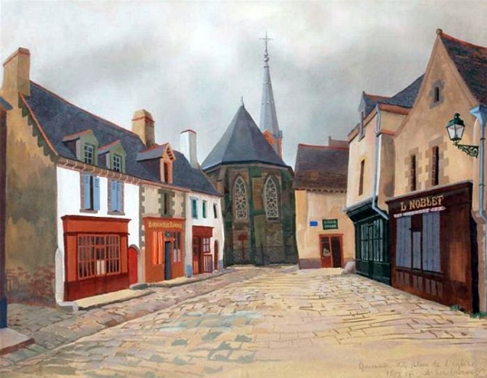 Place de l'&eacute;glise Gu&eacute;raznde par Alexandre Serebryakov