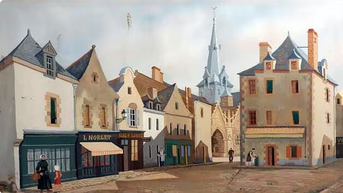 Place du Pilori &agrave;  Gu&eacute;raznde par Alexandre Serebryakov