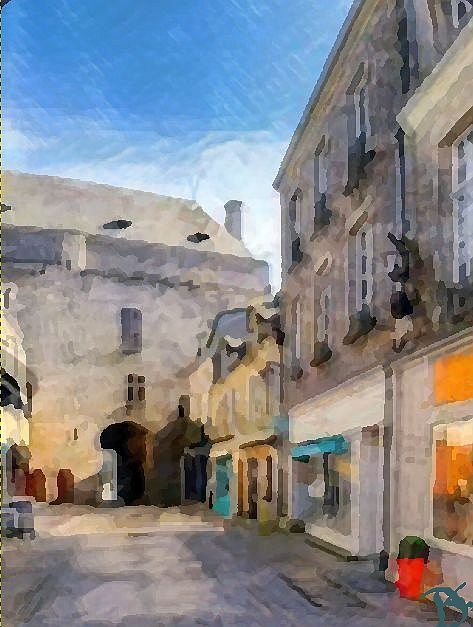 rue St-Michel &agrave;  Gu&eacute;rande par D. Kopel