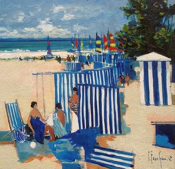 Plage La Baule par Claude Fauch&egrave;re