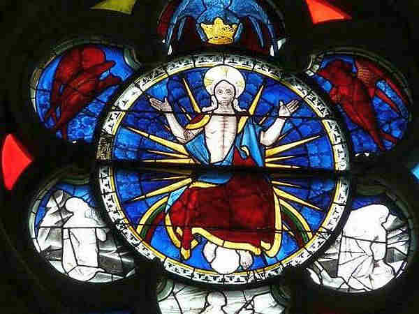 rosace christ apocalypse cathedrale d'Angers