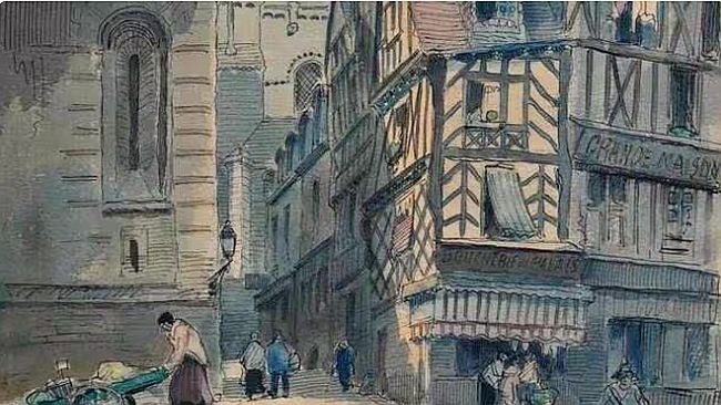 Rues &agrave; Angers par Charles Forget