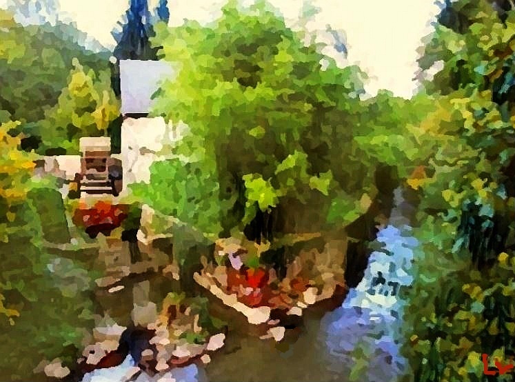 Moulin  Sainte-Suzanne par  Laura Voolu