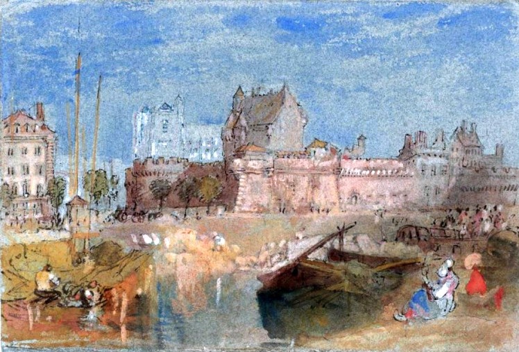 Ch&acirc;teau et cath&eacute;drale de Nantes  par William Turner