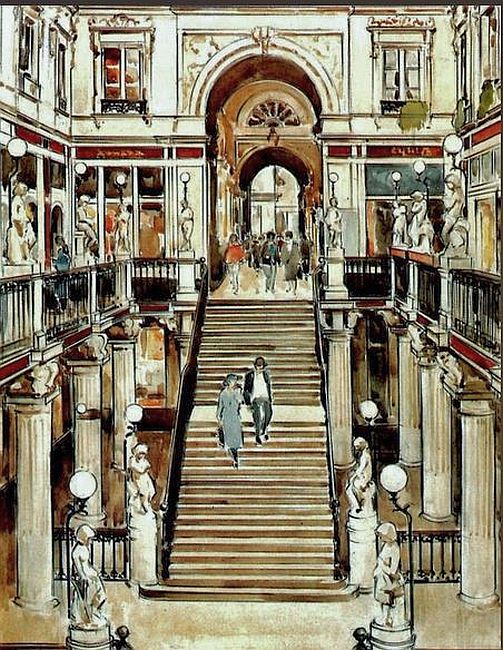 Passage Pommeraye &agrave; Nantes par Jean Chabot