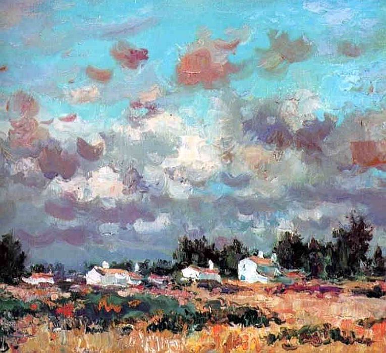 Ciel d'&eacute;t&eacute; &agrave; l'&icirc;le d'Yeu par Jean Rigaud