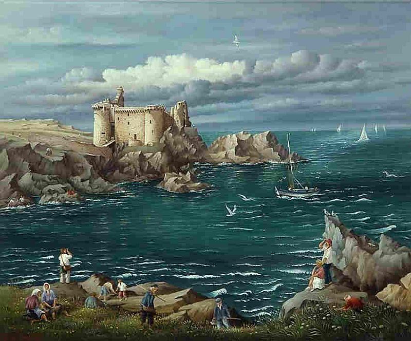 Vieux ch&acirc;teau, &icirc;le d'Yeu par Rapha&euml;l Toussaint