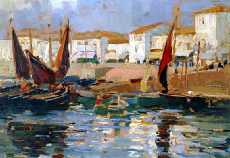 Port de Joinville, &icirc;le d'Yeu par Paul Emile Lecomte