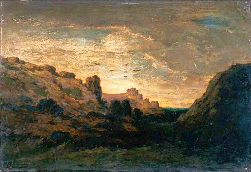 Vue de l'&icirc;le d'Yeu par Florimond Palvadeau