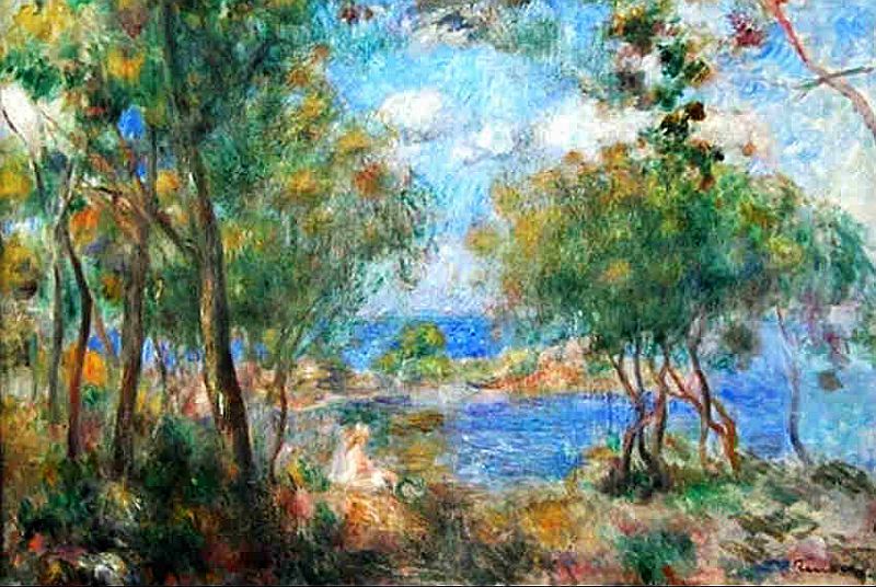 bois de la Chaize &agrave; Noirmoutier par  Pierre Auguste Renoir