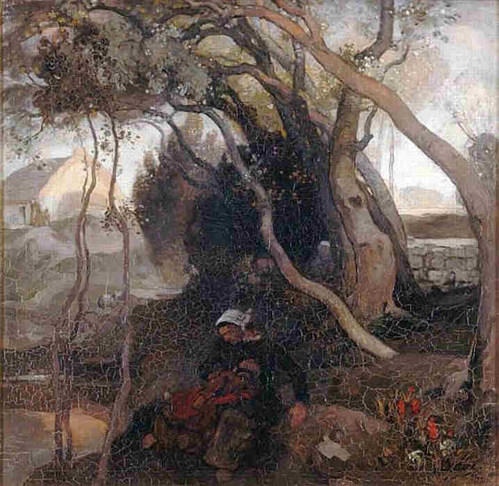 La source &agrave; Noirmoitier  par Auguste Lep&egrave;re